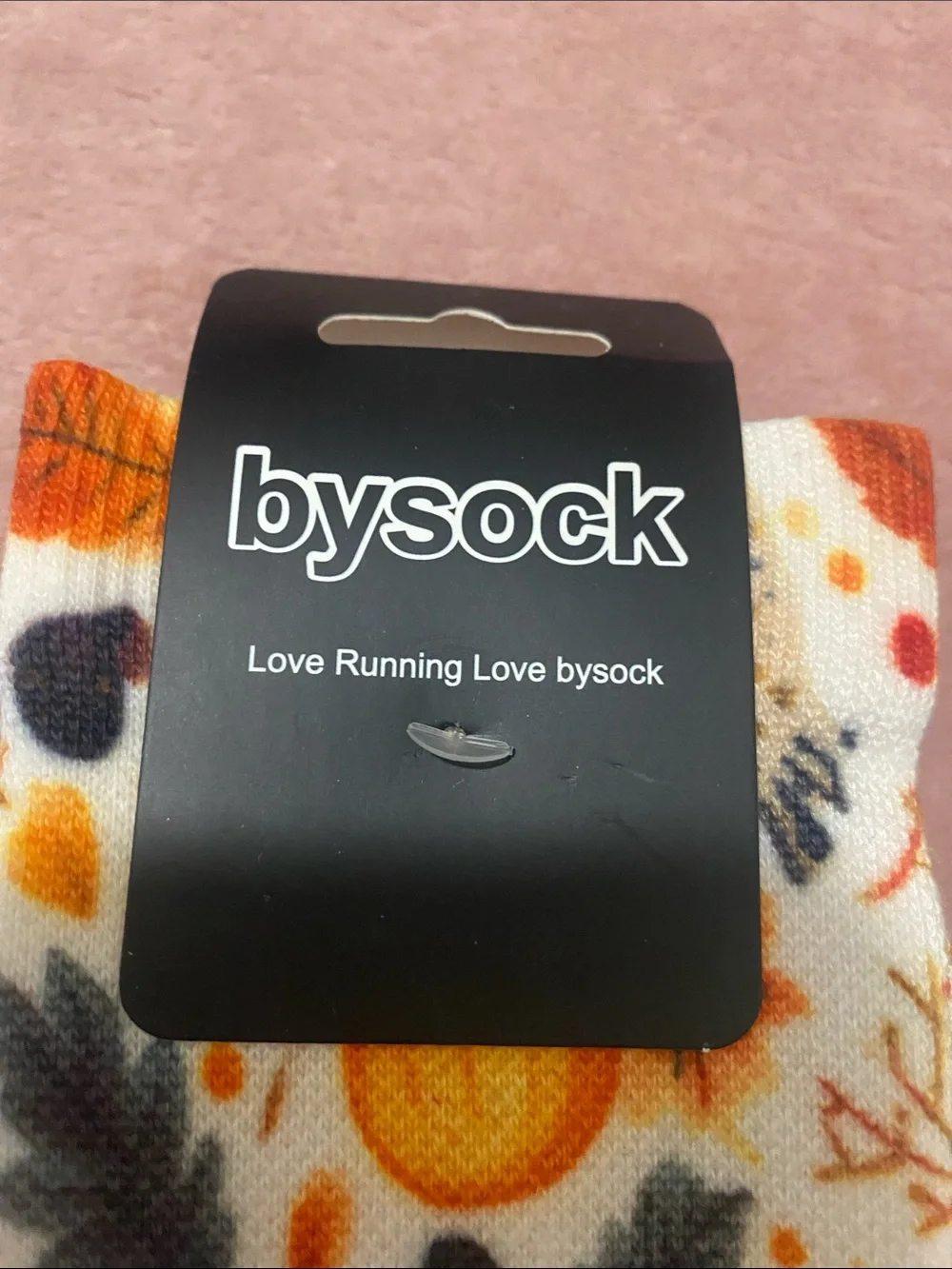 Women's Toe Socks - White with Colorful Bug and Floral Prints
